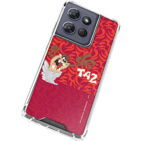 Looney Tunes Tasmanian Devil Swirl Moto G Play 5G (2025) Clear Case